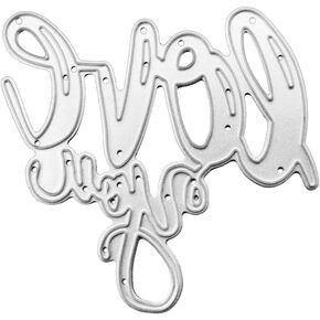 Love You Metal Cutting Dies Stencil Scrapbooking DIY Album Stamp Paper Card Embossing Decor Craft Die Cuts Die Cuts for Card Making Dies for Card Making Cutting Dies Metal Cutting Dies Arts, Crafts