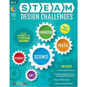 Creative Teaching Press STEAM Design Challenges Resource Book, 1st Grade (Science, Technology, Engineering, Art, Math) (8208)