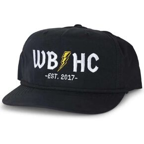 WHISKEY BENT HAT CO. Thunderstruck Adjustable Snapback Hat (Black)