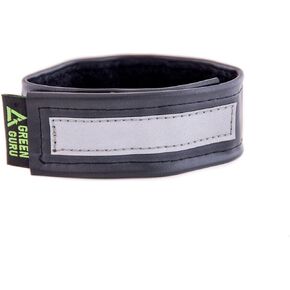 Green Guru Gear Wide Bike Pant Leg Upcycled Made in USA Ankle Strap , Black