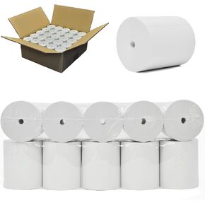 (50 GSM Coreless) 3 1/8 x 273 thermal paper roll 50 pack Cash Register Thermal Paper Rolls Bpa Free - BuyRegisterRolls