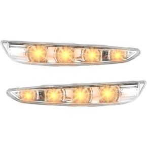 Front Left and Right Side Mirror LED Turn Signal Light Door Mirror Indicator Blinker Light - Compatible for Hyundai Sonata 2011-2014 - Replace Part 87613-3S000 87623-3S000 Set of 2