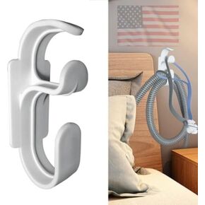 USA Designed Hose Hanger for CPAP with Anti-Tangle Feature, Durabe with Double Sided Adhesive, Hook for CPAP Mask & Tubing Holder, Hose Organizer Allows for Better, Safer, Sleep… (Large, 1, Count) in Saudi Arabia