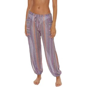 BECCA womens Horizon Harem Pants, Casual, Side Cargo Pockets, Beach Cover Ups for Women
