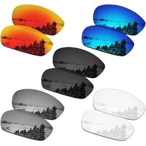 SmartVLT Set of 5 Men's Replacement Lenses for Oakley Blender OO4059 Sunglass Combo Pack S01