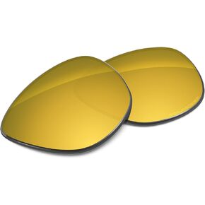 Performance Lenses Compatible with Oakley Frogskins OO9013 | Frogskins Asain Fit(AF) Polycarbonate Polarized Etched-Golden Yellow