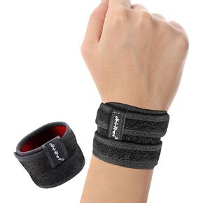 HiRui Wrist Brace for TFCC Tears, Adjustable Wristband Wrist Wraps Support for Fitness Weightlifting Tennis Tendonitis Carpal Tunnel Arthritis Pain Relief, One Size Adjustable (Black, 1 Pack)