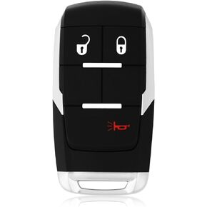 Replacement for 2019 2020 2021 2022 Dodge Ram Pickup 2500 3500 4500 5500 Key Fob Remote Control GQ4-76T 3 Buttons 433MHz