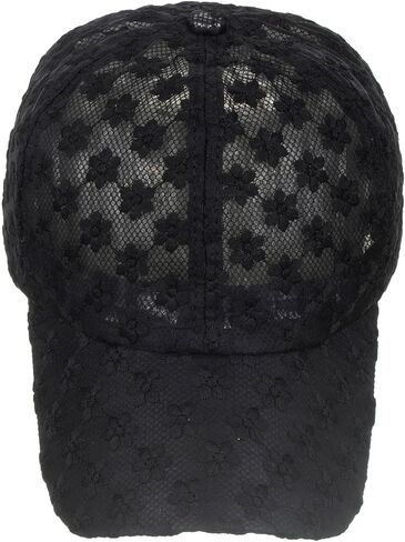 Women's Lace Small Flower Baseball Caps Adjustable Hollow Lace Hat Summer Cap Visor Cap in Saudi Arabia