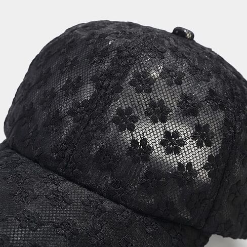 Women's Lace Small Flower Baseball Caps Adjustable Hollow Lace Hat Summer Cap Visor Cap in Saudi Arabia