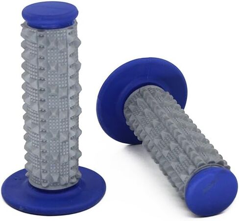 2 قطعة 7/8 بوصة مقابض مقود الدراجة النارية العالمية مقبض وسادة مضاد للانزلاق من المطاط للسباق للدراجة الترابية موتوكروس YZ125 YZ250 YZ426F 450F (أزرق) in Kuwait