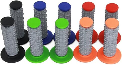 2 قطعة 7/8 بوصة مقابض مقود الدراجة النارية العالمية مقبض وسادة مضاد للانزلاق من المطاط للسباق للدراجة الترابية موتوكروس YZ125 YZ250 YZ426F 450F (أزرق) in Kuwait