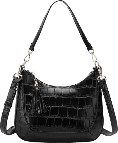 Chase Chic Crossbody Purse for Women, Small Vegan Leather Shoulder Bag Ladies Cross Body Crescent Handbags in Saudi Arabia