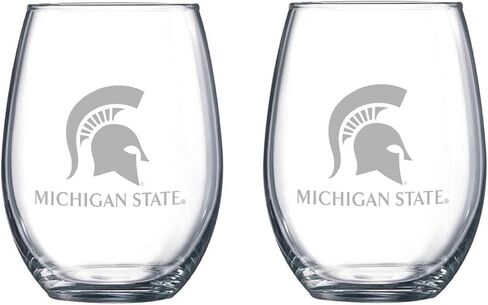 Satin Frost Logo Wine or Beverage Glass Set of 2 (Texas A&M) in Saudi Arabia