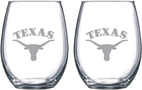 Satin Frost Logo Wine or Beverage Glass Set of 2 (Texas A&M) in Saudi Arabia