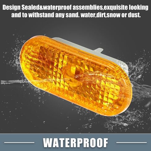 Front Left Right LED Clearance Side Marker Signal Lights Cover Lens Lamp Assembly for VW Caddy 1996-2015 White 1 Pair in Saudi Arabia