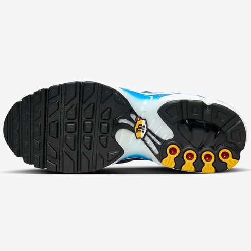 Nike Air Max Plus Big Kids' Shoes (CD0609-409, Thunder Blue/Football Grey/White/Photo Blue) Size 4.5 in Saudi Arabia