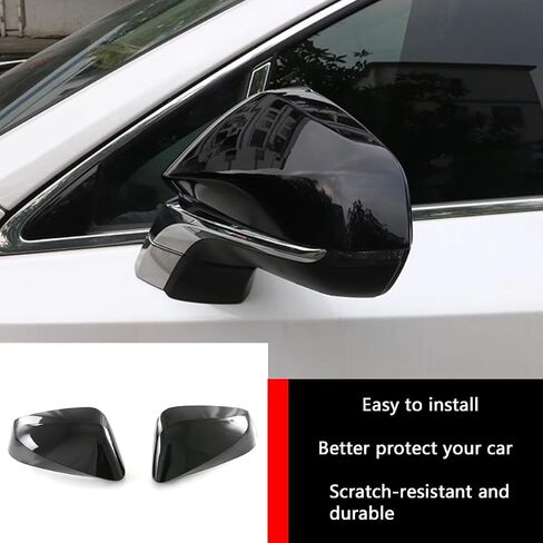 Car Accessories Rear View Door Mirror Covers Trim Fit For Lexus NX300 NX300h NX200t RX200t RX300 RX350 RX450h RX350L RX450hL (Carbon Fiber Style) ABS 2 PCS in Kuwait