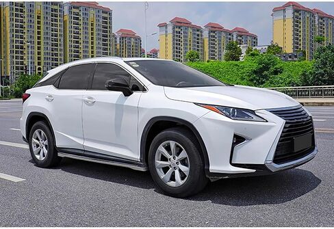 Car Accessories Rear View Door Mirror Covers Trim Fit For Lexus NX300 NX300h NX200t RX200t RX300 RX350 RX450h RX350L RX450hL (Carbon Fiber Style) ABS 2 PCS in Kuwait