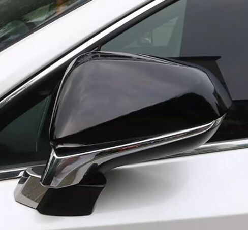 Car Accessories Rear View Door Mirror Covers Trim Fit For Lexus NX300 NX300h NX200t RX200t RX300 RX350 RX450h RX350L RX450hL (Carbon Fiber Style) ABS 2 PCS in Kuwait