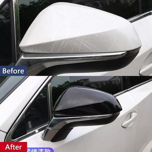 Car Accessories Rear View Door Mirror Covers Trim Fit For Lexus NX300 NX300h NX200t RX200t RX300 RX350 RX450h RX350L RX450hL (Carbon Fiber Style) ABS 2 PCS in Kuwait