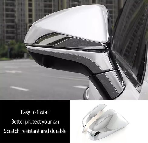 Car Accessories Rear View Door Mirror Covers Trim Fit For Lexus NX300 NX300h NX200t RX200t RX300 RX350 RX450h RX350L RX450hL (Carbon Fiber Style) ABS 2 PCS in Kuwait