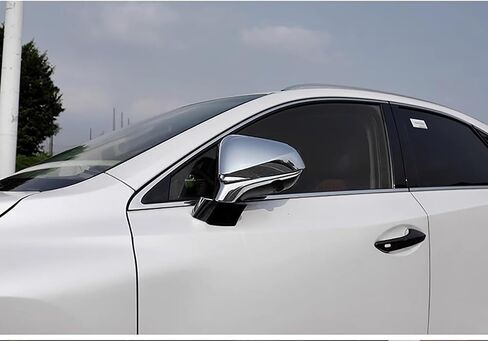 Car Accessories Rear View Door Mirror Covers Trim Fit For Lexus NX300 NX300h NX200t RX200t RX300 RX350 RX450h RX350L RX450hL (Carbon Fiber Style) ABS 2 PCS in Kuwait
