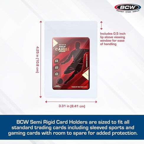 BCW Card Sleeves and Semi-Rigid Holders Combo Pack - 200 Each in Saudi Arabia