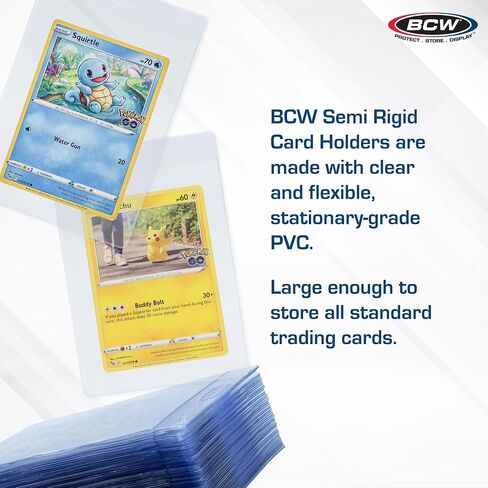 BCW Card Sleeves and Semi-Rigid Holders Combo Pack - 200 Each in Saudi Arabia