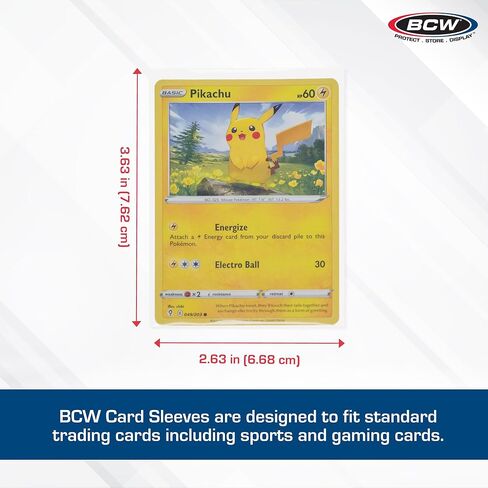 BCW Card Sleeves and Semi-Rigid Holders Combo Pack - 200 Each in Saudi Arabia