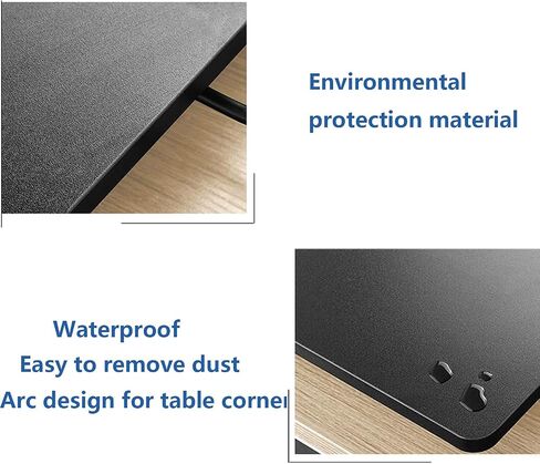 32 Inch Adjustable Height Standing Desk Converter 36 Inch Wide Laptop Riser or Dual Monitor Workstation, Black in Saudi Arabia