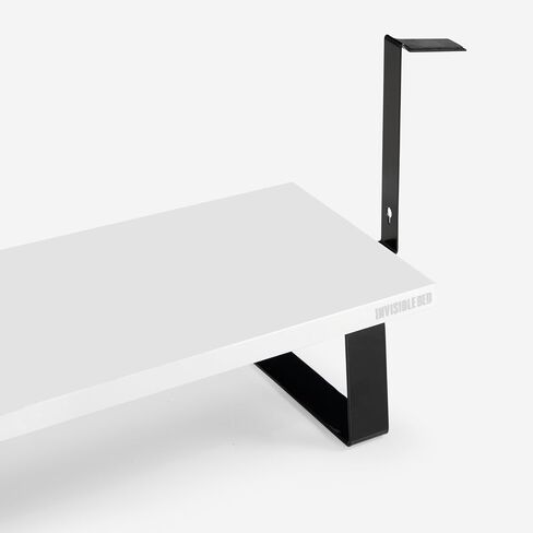 Dual Monitor Riser Stand With Phone,Head Phone Holder,Laptop Dock And Book Shelf (44 (Width) X 8 (Depth) X 5 (Height) Inches ) Large Glossy White in Saudi Arabia