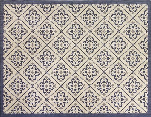 Gertmenian Indoor Outdoor Classic Flatweave Area Rug, Stain & UV Resistant Carpet, Deck, Patio, Poolside & Mudroom, 5x7 Ft Standard, Abstract Medallion, Red, 22934 in Saudi Arabia