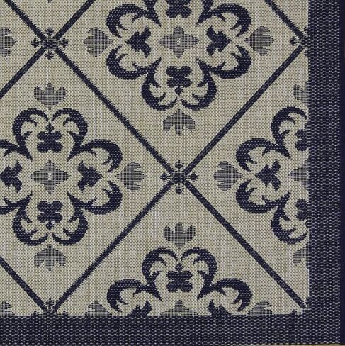 Gertmenian Indoor Outdoor Classic Flatweave Area Rug, Stain & UV Resistant Carpet, Deck, Patio, Poolside & Mudroom, 5x7 Ft Standard, Abstract Medallion, Red, 22934 in Saudi Arabia