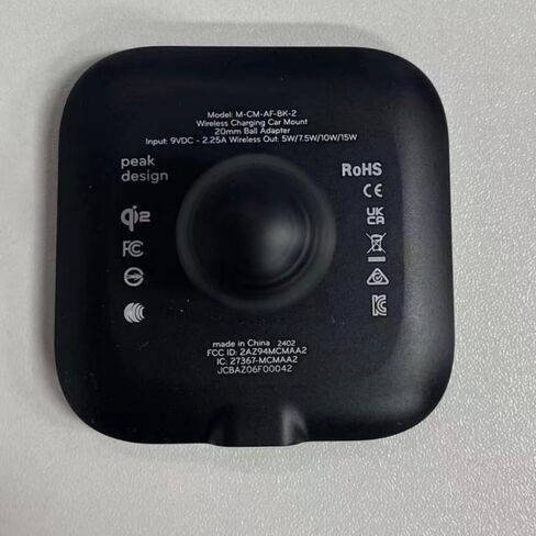 Peak Design Mobile 20mm Ball Adapter Wireless Charging Qi2 (Non-Locking M-CM-AF-BK-2) in Saudi Arabia