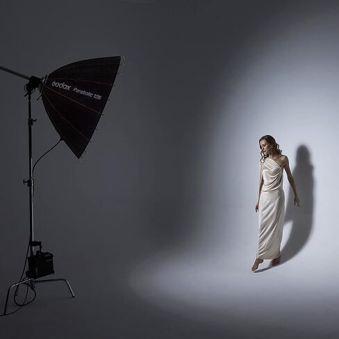 نظام تركيز الضوء Godox Parabolic P128 Kit Parabolic Softbox إعداد سريع لتركيب Godox Bowens LED لإضاءة الفيديو/إضاءة الإخراج المستمر in Saudi Arabia
