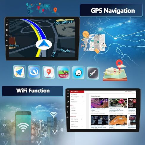 2G+64G Android 13 Car Stereo for Nissan Frontier 2009-2012 with Apple Carplay and Android Auto,9'' Touchscreen Car Radio with WiFi,GPS Navigation,Bluetooth,FM/RDS Radio,SWC,HIFI,Dual USB+Backup Camera in Saudi Arabia