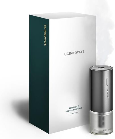 معطر هواء السيارة الذكية - ناشر هواء تلقائي للتشغيل/الإيقاف مع مشبك تهوية، ناشر USB 3 أوضاع تركيز بالموجات فوق الصوتية، ناشر رائحة عطرية فرنسية طبيعية لمكتب السيارة والمنزل in Saudi Arabia