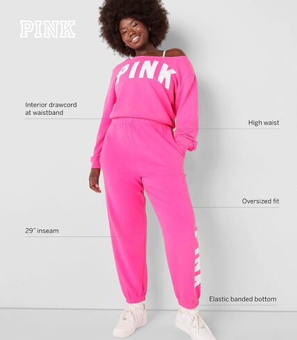Victoria's Secret Pink Fleece Baggy Campus Sweatpants in Saudi Arabia