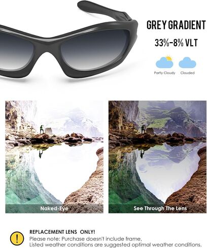 BLAZERBUCK Anti-salt Polarized Replacement Lenses for Oakley Monster Dog Sunglass in Saudi Arabia