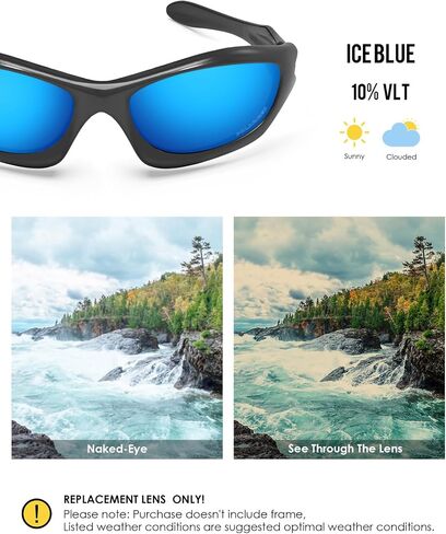 BLAZERBUCK Anti-salt Polarized Replacement Lenses for Oakley Monster Dog Sunglass in Saudi Arabia