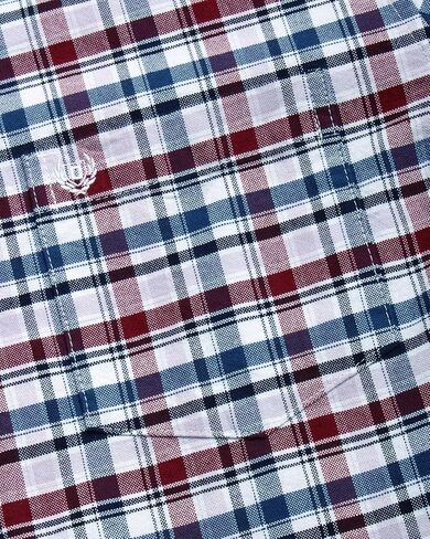 قميص رجالي من Chaps - قميص أكسفورد مريح ومطاط بأزرار سفلية - قميص قطني كاجوال بأكمام طويلة للرجال (M-4XL) in Kuwait