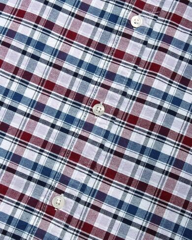 قميص رجالي من Chaps - قميص أكسفورد مريح ومطاط بأزرار سفلية - قميص قطني كاجوال بأكمام طويلة للرجال (M-4XL) in Kuwait