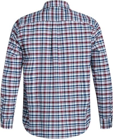 قميص رجالي من Chaps - قميص أكسفورد مريح ومطاط بأزرار سفلية - قميص قطني كاجوال بأكمام طويلة للرجال (M-4XL) in Kuwait