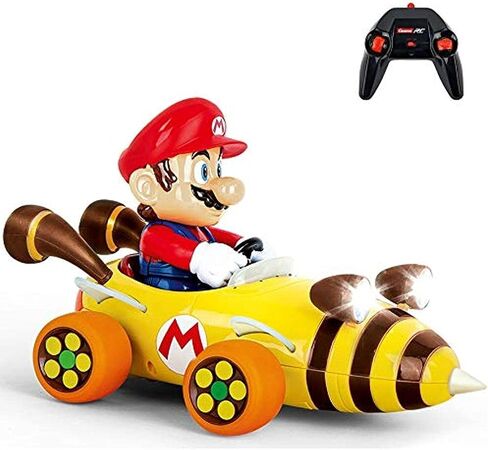 Carrera 181064 RC Official Licensed Mario Kart Bumble V Mario 1:18 Scale 2.4 GHz Remote Radio Control Car with Rechargeable LiFePO4 Battery - Kids Toys Boys/Girls in Saudi Arabia