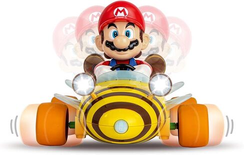 Carrera 181064 RC Official Licensed Mario Kart Bumble V Mario 1:18 Scale 2.4 GHz Remote Radio Control Car with Rechargeable LiFePO4 Battery - Kids Toys Boys/Girls in Saudi Arabia