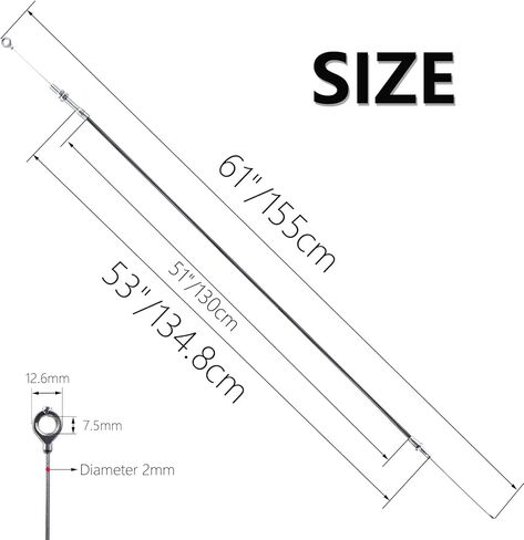 كابل خانق عالمي مقاس 60 بوصة مع غلاف 53 بوصة لـ Manco 8252 ASW Go Kart Minibike عربات التي تجرها الدواب عربة دراجة نارية تعمل بالغاز in Kuwait