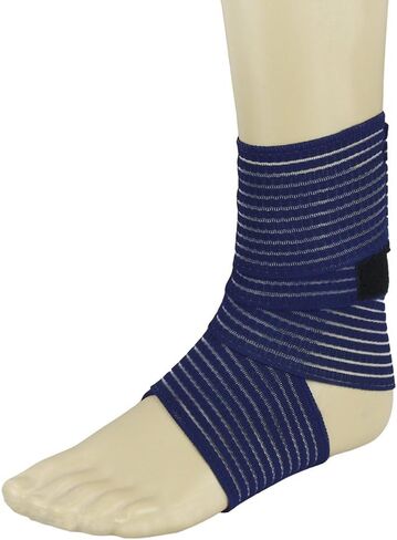 BXT Elastic Breathable Wrap Ankle Support Brace Compression Knee Elbow Wrist Ankle Hand Support Wrap Sports Bandage Strap with Hook & Loop Fastener Straps(A PIECE) in Saudi Arabia