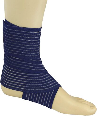BXT Elastic Breathable Wrap Ankle Support Brace Compression Knee Elbow Wrist Ankle Hand Support Wrap Sports Bandage Strap with Hook & Loop Fastener Straps(A PIECE) in Saudi Arabia