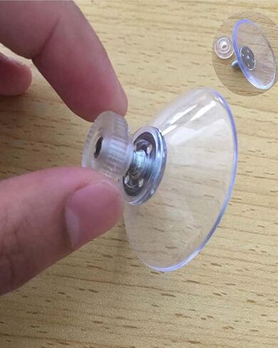 خطافات كأس الشفط M4 لولبية شفط كأس الشفط، خطاف لولبي بلاستيكي، وسادات مصاصة بلاستيكية، خطافات لولبية، كؤوس شفط شفافة 40 مم لجدار الحمام، باب زجاجي، نافذة 4 قطع in Kuwait